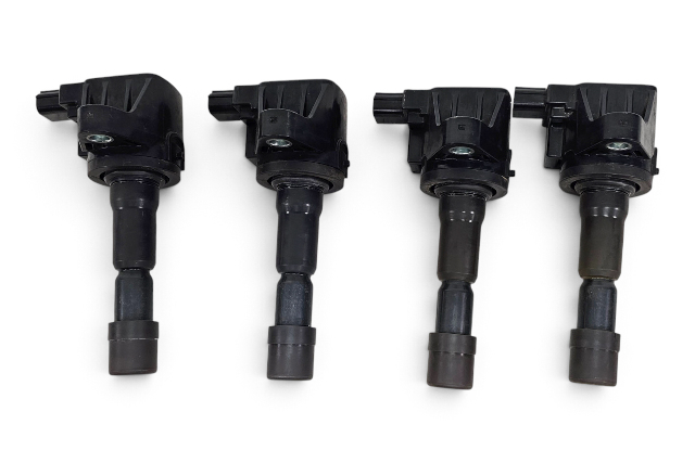 2011-2016 Honda CR-Z CRZ Ignitor Ignition Coil Plug Set (4) 30520-RB0-S01, F055, OEM, 2011, 2012, 2013, 2014, 2015, 2016