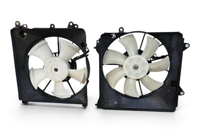 2011-2016 Honda CR-Z CRZ A/C Radiator Cooling Fan Set w/ Shroud 38611-RBB-003, F055, OEM, 2011, 2012, 2013, 2014, 2015, 2016