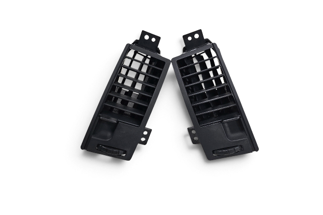 2003-2008 Nissan 350Z Right/Left Dash A/C Air Conditioner Vent Black Set, 68750-CD00A, F056, OEM, 2003, 2004, 2005, 2006, 2007, 2008