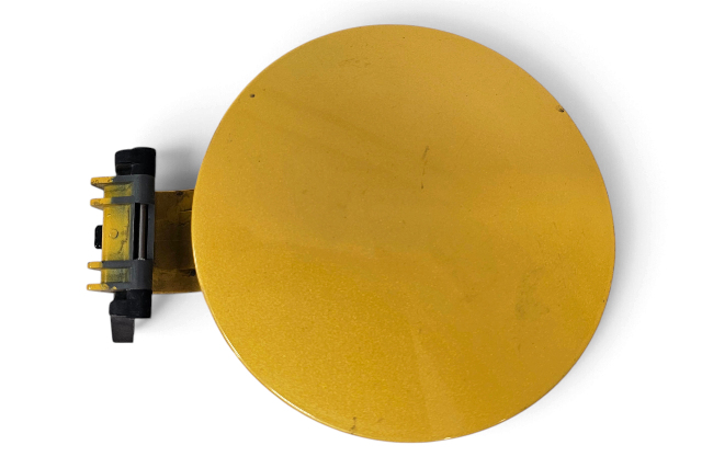 2004-2008 Nissan 350Z Fuel Filler Lid Yellow, 78830-CD43A, F056, OEM, 2004, 2005, 2006, 2007, 2008