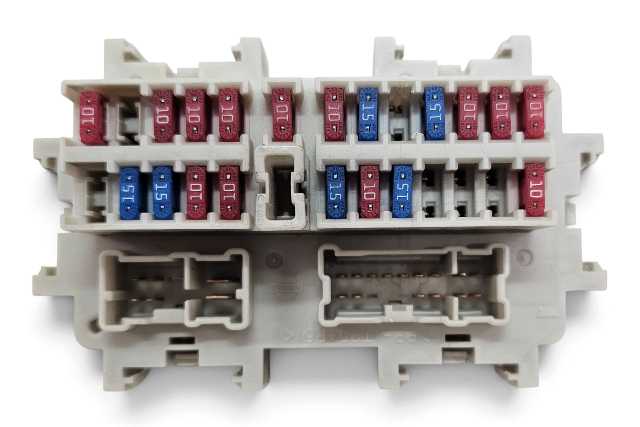 2003-2008 Nissan 350Z Interior Junction Fuse Relay Box Block 24350-AM60A, F056, OEM, 2003, 2004, 2005, 2006, 2007, 2008