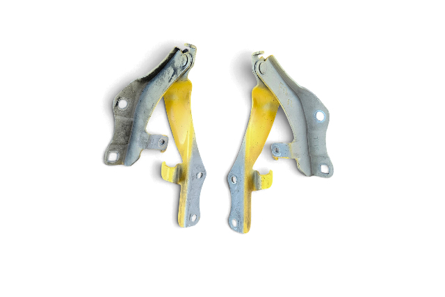 2003-2008 Nissan 350Z Hood Hinge Left/Right Set Yellow 65400-CD70A, F056, OEM, 2003, 2004, 2005, 2006, 2007, 2008