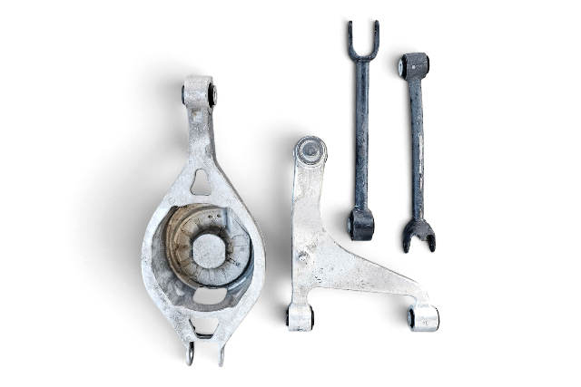 2003-2008 Nissan 350Z Rear Lower Control Arm Left Set(4) 551B0-AL500, F056, OEM, 2003, 2004, 2005, 2006, 2007, 2008