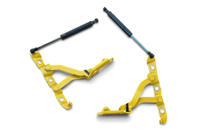 2004-2009 Nissan 350Z Convertible Trunk Lid Hinge Lift Support Set Left/Right, 84401-CE400, 84400-CE400, F056, OEM, 2004, 2005, 2006, 2007, 2008, 2009