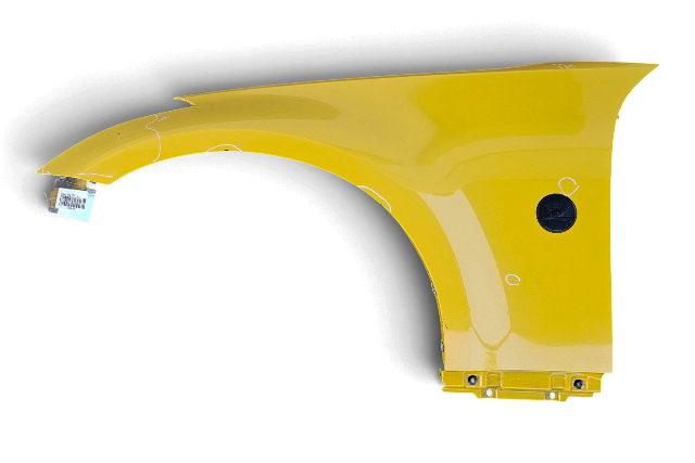 2003-2008 Nissan 350Z Front Left/Driver Fender Yellow, FCA01-CD0MA, F056, OEM, 2003, 2004, 2005, 2006, 2007, 2008