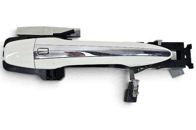 2015-2023 Infiniti Q50 Front Right/Passenger Exterior Door Handle White, 80640-4GA9A, F057, OEM, 2015, 2016, 2017, 2018, 2019, 2020, 2021, 2022, 2023