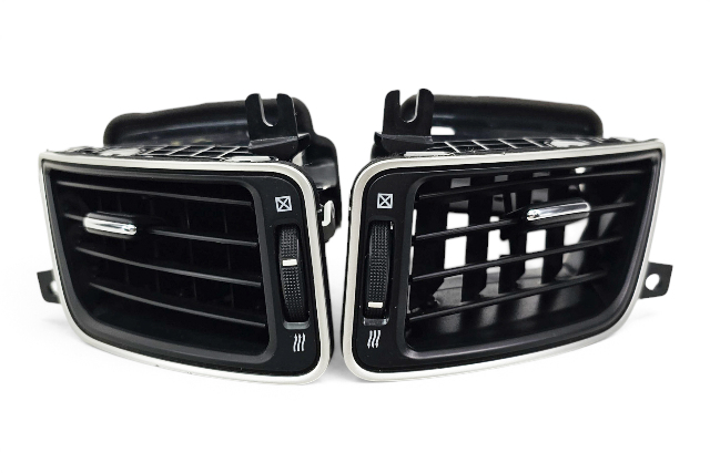 2014-2019 Infiniti Q50  Front Left/Driver Right/passenger Air Vent Black Set, F057, OEM, 2014, 2015, 2016, 2017, 2018, 2019