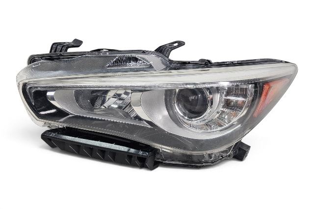 2015-2018 Infiniti Q50 Front Left/Driver Headlamp Headlight 26060-4HB0B, F057, OEM, 2015, 2016, 2017, 2018