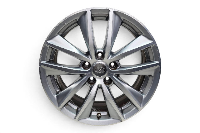 2015-2021 Infiniti Q50 Alloy Aluminum Rim Wheel Disk 17x7.5, D0CMM-4GC3A, #3, F057, OEM, 2015, 2016, 2017, 2018, 2019, 2020, 2021
