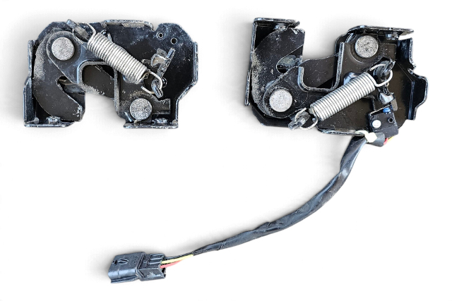 2015-2023 Infiniti Q50 Hood Lid Release Latch Lock Left/Right Set 65601-4HK0A, F057, OEM, 2015, 2016, 2017, 2018, 2019, 2020, 2021, 2022, 2023