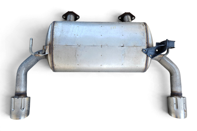 2016-2019 Infiniti Q50 Rear Exhaust Muffler 20100-4GE0B, F057, OEM, 2016, 2017, 2018, 2019
