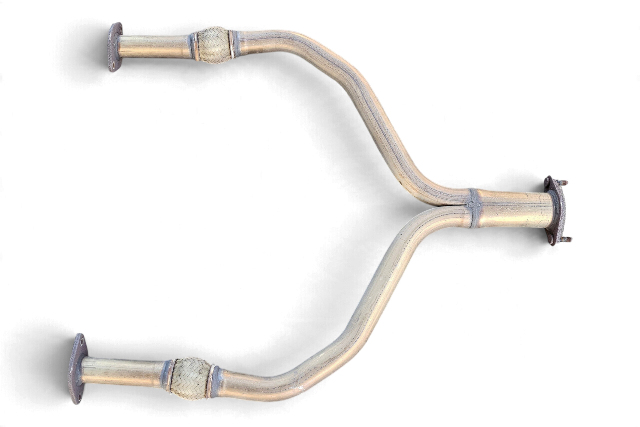 2016-2020 Infiniti Q50 Front Exhaust Tube Y Pipe Sub Muffler, 20020-4GA0A, F057, OEM, 2016, 2017, 2018, 2019, 2020