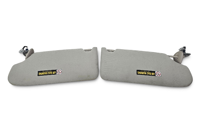2007-2008 Acura TL Sun Visor Sunvisor Left/Right Set Gray Grey 83230-SEP-A02ZE, F059, OEM, 2007, 2008