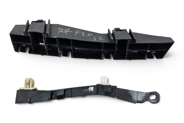 2004-2008 Acura TL Rear/Right Bumper Side Bracket Set Upper Lower 71594-SEP-A01, 71593-SEP-A00, F059, OEM, 2004, 2005, 2006, 2007, 2008