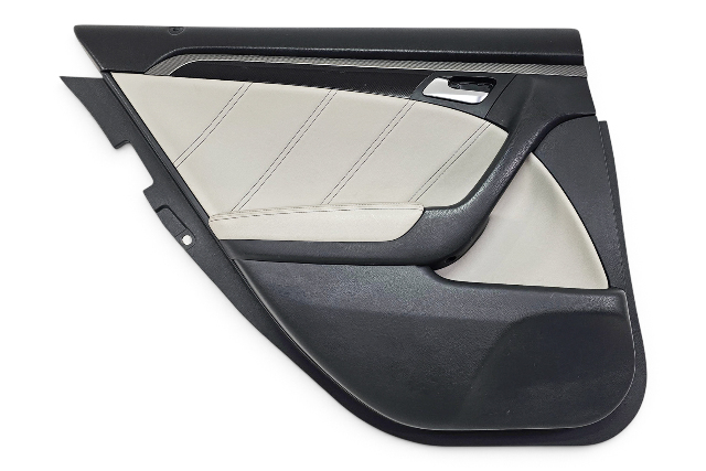 2007-2008 Acura TL Type-S Rear Left Door Panel Trim Black/Gray 83786-SEP-A11ZB, F059, OEM, 2007, 2008