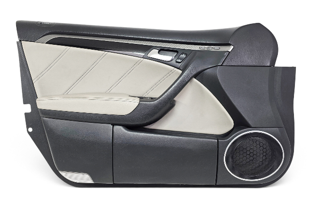 2007-2008 Acura TL Type-S Front Left Door Panel Lining Trim Black/Gray, 83586-SEP-A13ZB, F059, OEM, 2007, 2008
