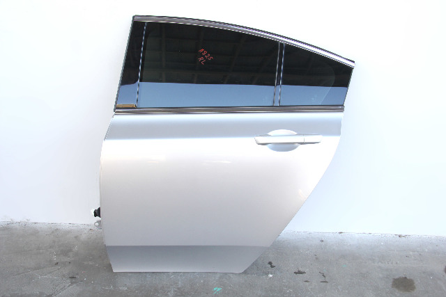 Acura TL 09-14 Rear Door Assembly Left/Driver's Side, Silver 67550-TK4-A90, A825, OEM, 2009, 2010, 2011, 2012, 2013, 2014