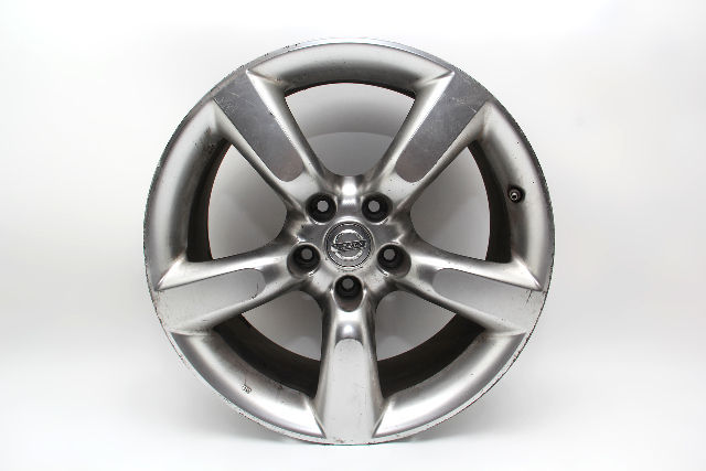 Nissan 350Z 06-08 Rear Alloy Disc Wheel Rim, 18 1/2 Inch, 5 Spoke 40300-CF026 #2, A743, OEM, 2006, 2007, 2008