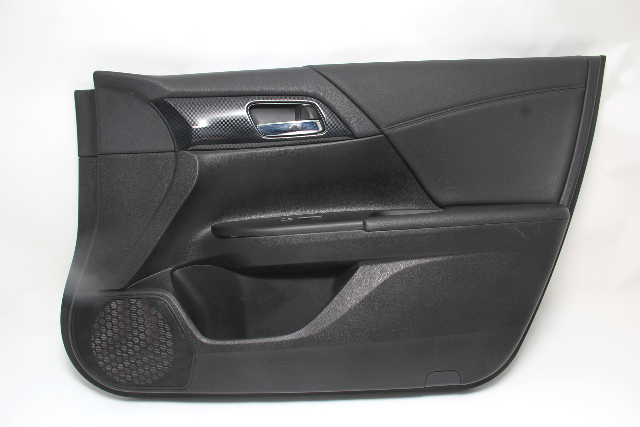 Honda Accord 13-17 Sedan Door Panel Trim, Front Right Black 83150-T2A-A01, A820, OEM, 2013, 2014, 2015, 2016, 2017