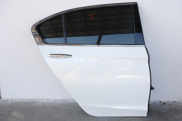 Honda Accord 17 Sedan Hybrid Rear Right Door Assy White 67510-T2F-Y00ZZ, A845, OEM, 2017