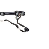 2004-2008 Mazda RX-8 RX8 Exterior Door Handle Front Left/Driver Black, GJ6A-59-410R-PZ, F031, OEM, 2004, 2005, 2006, 2007, 2008
