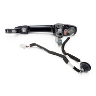 2004-2008 Mazda RX-8 RX8 Exterior Door Handle Front Left/Driver Black, GJ6A-59-410R-PZ, F031, OEM, 2004, 2005, 2006, 2007, 2008