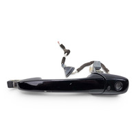 2004-2008 Mazda RX-8 RX8 Exterior Door Handle Front Left/Driver Black, GJ6A-59-410R-PZ, F031, OEM, 2004, 2005, 2006, 2007, 2008