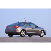 Acura ILX 13-16 Rear Right/Passenger Side Door Glass 73400-TX6-305, A603, OEM, 2013, 2014, 2015, 2016