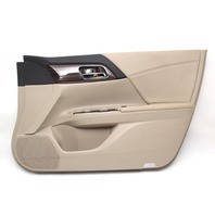 Honda Accord 16 EXL Sedan Door Panel Trim, Front Right Tan 83500-T2F-Y63TEZC, A616, OEM, 2016