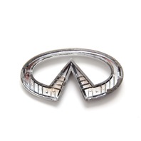 2003-2007 Infiniti G35 Coupe Emblem Logo for Trunk Deck Luggage Lid 84890-AM800, A566, OEM, 2003, 2004, 2005, 2006, 2007