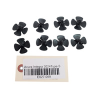 Acura Integra 23-25 Hood Insulation Retainer Clip Set(8) 91501-SWA-003, E027, OEM, 2023, 2024, 2025