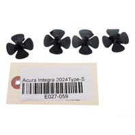 Acura Integra 23-25 Hood Insulation Retainer Clip Set(8) 91501-SWA-003, E027, OEM, 2023, 2024, 2025