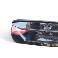 Lexus GS350 13-14 Trunk Deck lid Luggage Lid Black 64401-30C70, E028, OEM, 2013, 2014