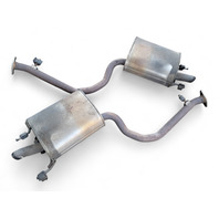 Lexus GS350 13-20 Left/Right Exhaust Muffler Set, 17430-31C80, E028, OEM, 2013, 2014, 2015, 2016, 2017, 2018, 2019, 2020