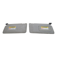 Honda Element 03-06 Sun Shade Visor Sunvisor Left/Right Set Gray, E029, OEM, 2003, 2004, 2005, 2006