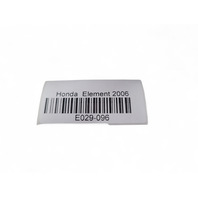 Honda Element 03-11 Rear 2nd Row Seat Rail Striker Set (2), E029, OEM, 2003, 2004, 2005, 2006, 2007, 2008, 2009, 2010, 2011
