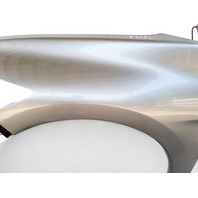 Honda CR-Z CRZ 11-16 Fender Front Left/Driver Side, Silver Metallic, 60260-SZT-G90ZZ, E030, OEM, 2011, 2012, 2013, 2014, 2015, 2016