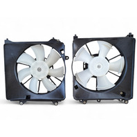 Honda CR-Z CRZ 11-16 A/C Radiator Cooling Fan Set w/ Shroud, E030, OEM, 2011, 2012, 2013, 2014, 2015, 2016