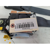 Honda CR-Z CRZ 11 Seat Belt Retractor Right/Passenger Dark Gray, 04814-SZT-A00, E030, OEM, 2011