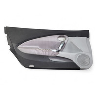 Honda CR-Z CRZ 11-12 Front Door Panel Lining Left/Passenger Black/Gray, 83550-SZT-A12ZA, E030, OEM, 2011, 2012