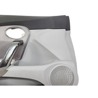 Honda CR-Z CRZ 11-12 Front Door Panel Lining Left/Passenger Black/Gray, 83550-SZT-A12ZA, E030, OEM, 2011, 2012