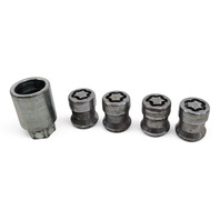 Honda CR-Z CRZ 11-16 Wheel Lock Lug Nut, Nuts, Bolt Set Black, 08W42-SCV-101, E030, OEM, 2011, 2012, 2013, 2014, 2015, 2016
