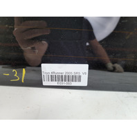 Toyota 4Runner 03-09 Quarter Glass Window Rear Right Passenger, 62730-35100, E031, OEM, 2003, 2004, 2005, 2006, 2007, 2008, 2009