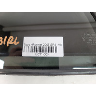 Toyota 4Runner 03-09 Rear Left Door Glass Vent 68124-35070, E031, OEM, 2003, 2004, 2005, 2006, 2007, 2008, 2009