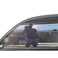 Toyota 4Runner 03-09 Front Left/Driver Side Door Assembly Black, 67002-35532, E031, OEM, 2003, 2004, 2005, 2006, 2007, 2008, 2009