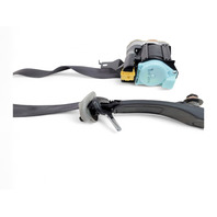 Honda Civic Si 02-05 Front Seat Belt Left Black, 04818-S5T-A01ZA, E032, OEM, 2002, 2003, 2004, 2005