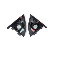 Honda Civic Si 02-05 Tweeter Audio Speaker Left/Right Set w/Cover 39120-MCA-S41, E032, OEM, 2002, 2003, 2004, 2005
