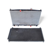 Honda CR-Z CRZ 11-16 Radiator Cooling, A/C Condenser Set, 19010-RBJ-004, 80100-SZT-G01, E033, OEM, 2011, 2012, 2013, 2014, 2015, 2016