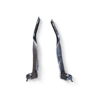 Honda CR-Z CRZ 11-16 Hood Hinges Left/Right Set Black, 60120-SZT-G00ZZ, E033, OEM, 2011, 2012, 2013, 2014, 2015, 2016