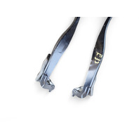 Honda CR-Z CRZ 11-16 Hood Hinges Left/Right Set Black, 60120-SZT-G00ZZ, E033, OEM, 2011, 2012, 2013, 2014, 2015, 2016